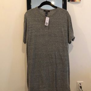 grey t-shirt dress